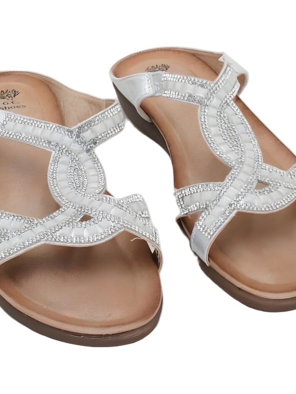 GC Shoes Alora Embellished Sparkle Slide Sandal US 10 M EU 42